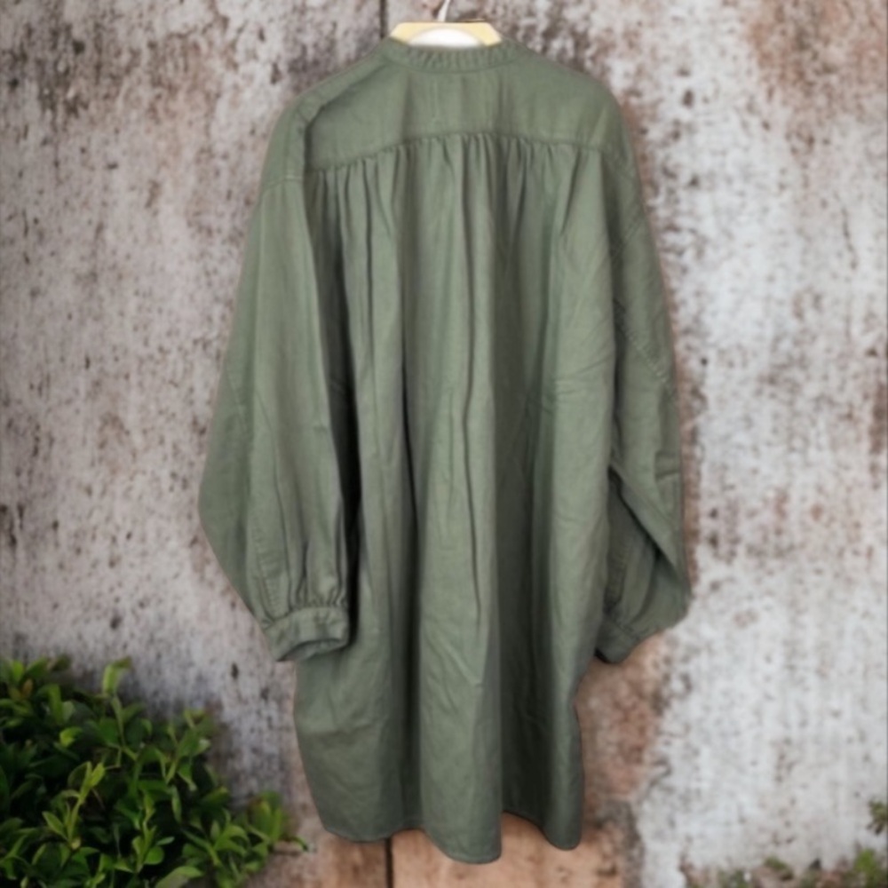 Sandrine Rose Moss Oversized Dress by Free People - Picture 7 of 9